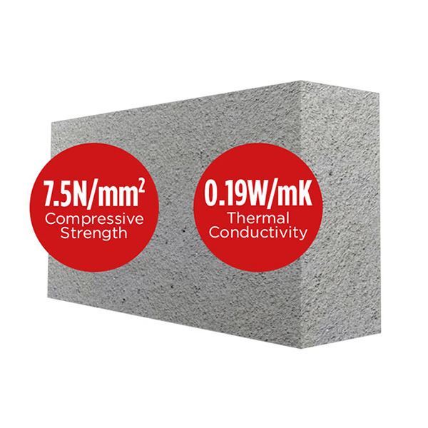 Mannok Aircrete Block – 440 x 215 x 100mm (4 inch) – 7.3N