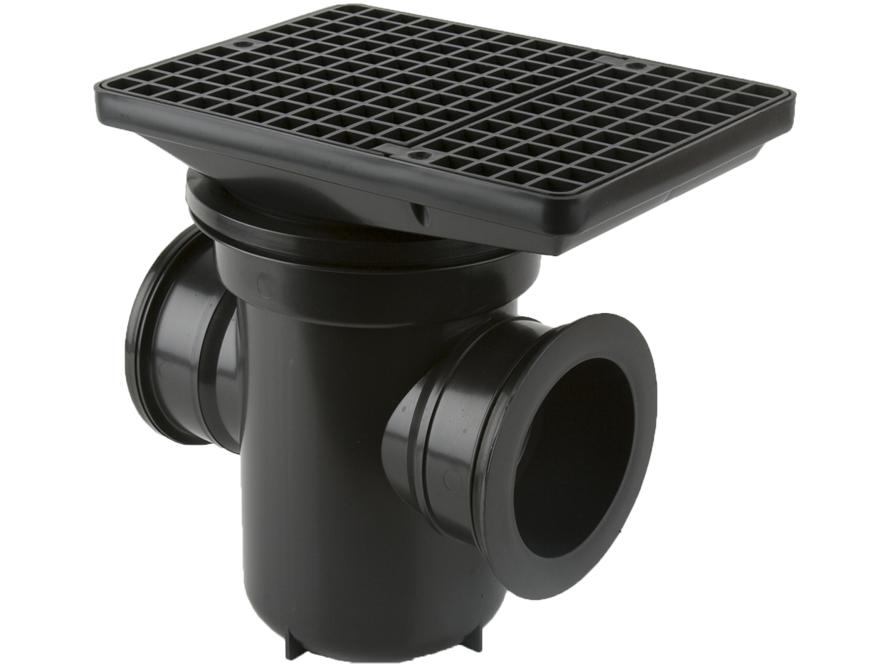 B1002 – Back Inlet Roddable Gully 90° Outlet Rectangular Grid