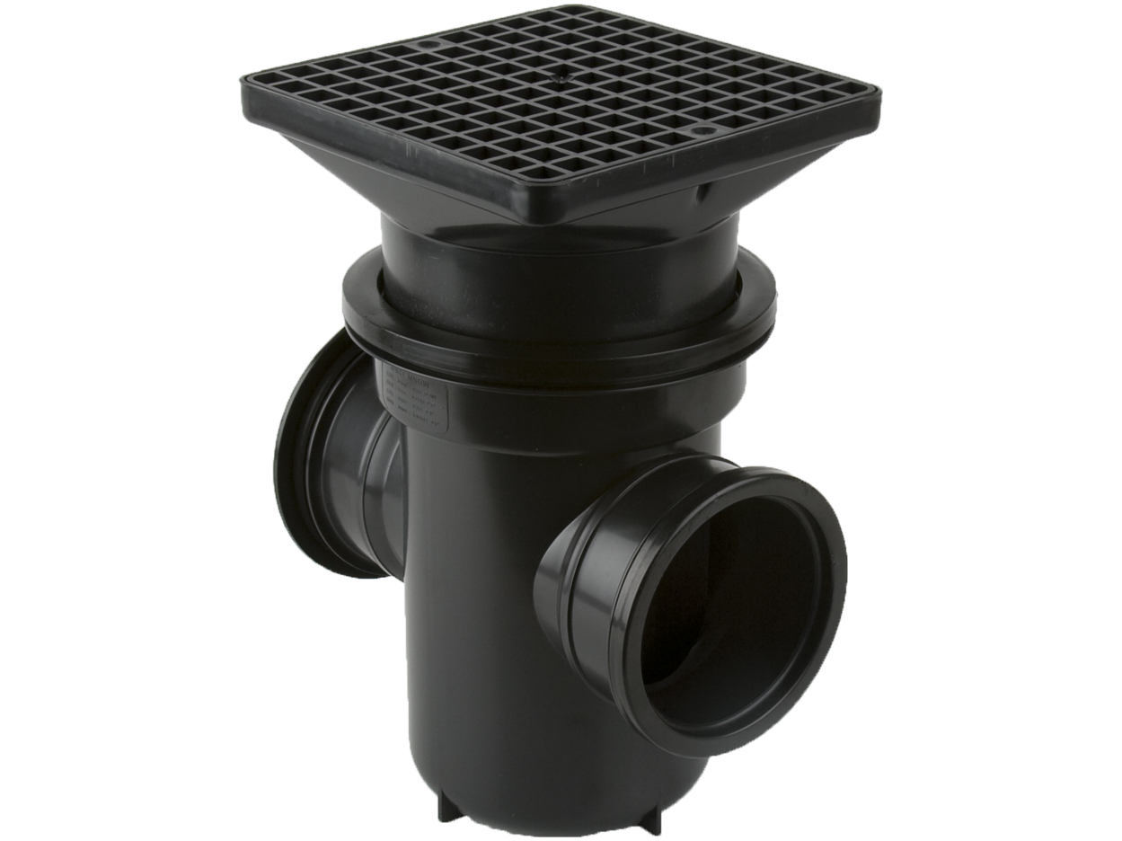 B1003 – Back Inlet Roddable Gully 90° Outlet Square Grid