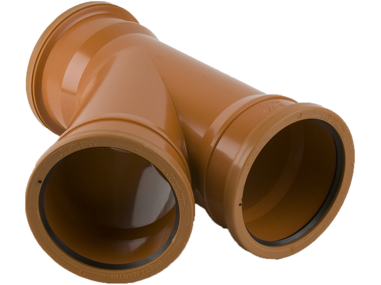 B4091 – 110mm x 45° Triple Socket Branch