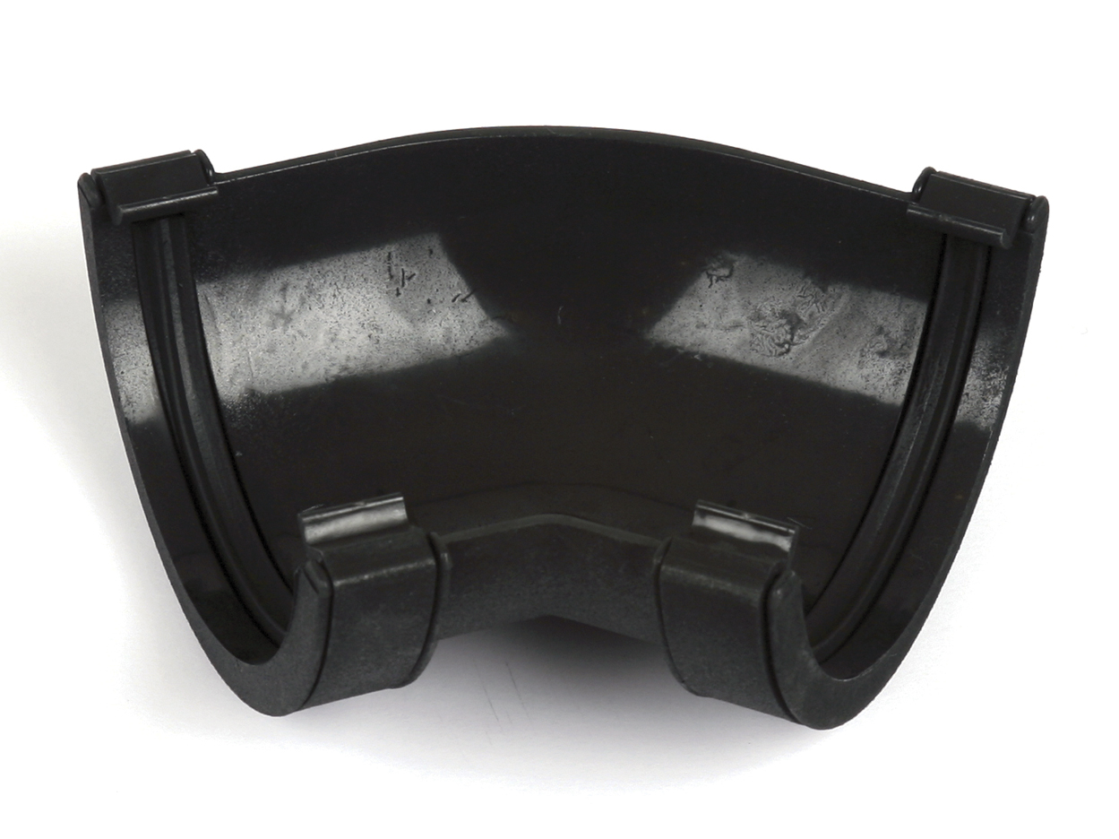 BR049CI – 112mm Roundstyle Cast Iron Effect 135° Gutter Angle