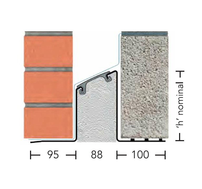 HT/S 100 – Standard Duty Galv Steel Cavity Lintel (suitable for 90-105MM cavity)