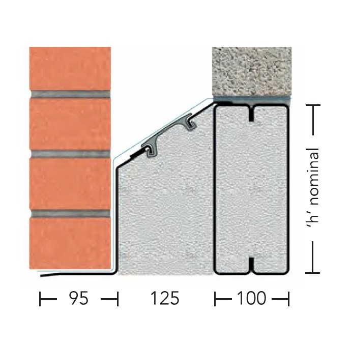 HT/XHD 130 – Extra Heavy Duty Galv Steel Cavity Lintel (suitable for 130-145MM cavity)