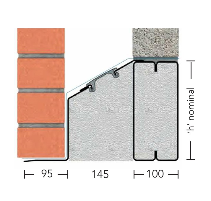 HT/XHD 150 – Extra Heavy Duty Galv Steel Cavity Lintel (suitable for 150-165MM cavity)