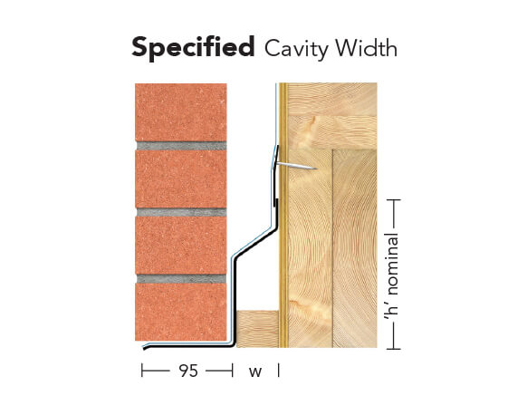 L7/100 (T/K-90)- Standard Duty Galv Steel Timber Frame Lintel (suitable for 90-105MM cavity)