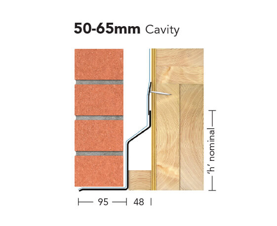 L7/HD 100 (HDT/K-90)- Heavy Duty Galv Steel Timber Frame Lintel (suitable for 90-105MM cavity)