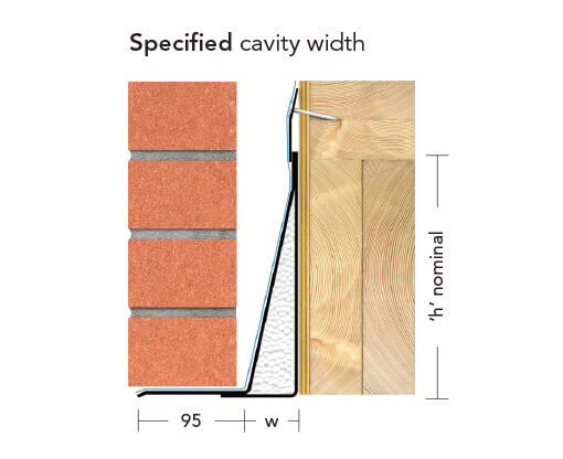 L7/XHD 100 (XHDT/K-90)- Extra Heavy Duty Galv Steel Timber Frame Lintel (suitable for 90-105MM cavity)