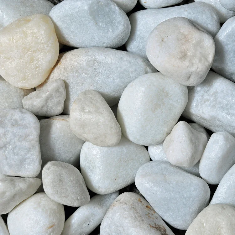 White Marble Cobbles 40-80MM