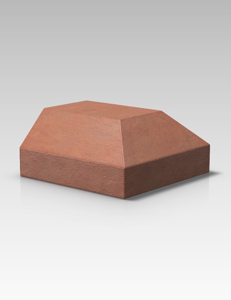 AN.12.1 – Double Cant Stop End (Square) – Smooth Red