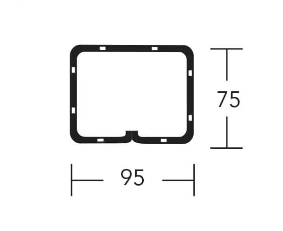 BOX 75 (BOX/K 75) – Standard Duty Galv Steel Box Lintel (suitable for solid wall)