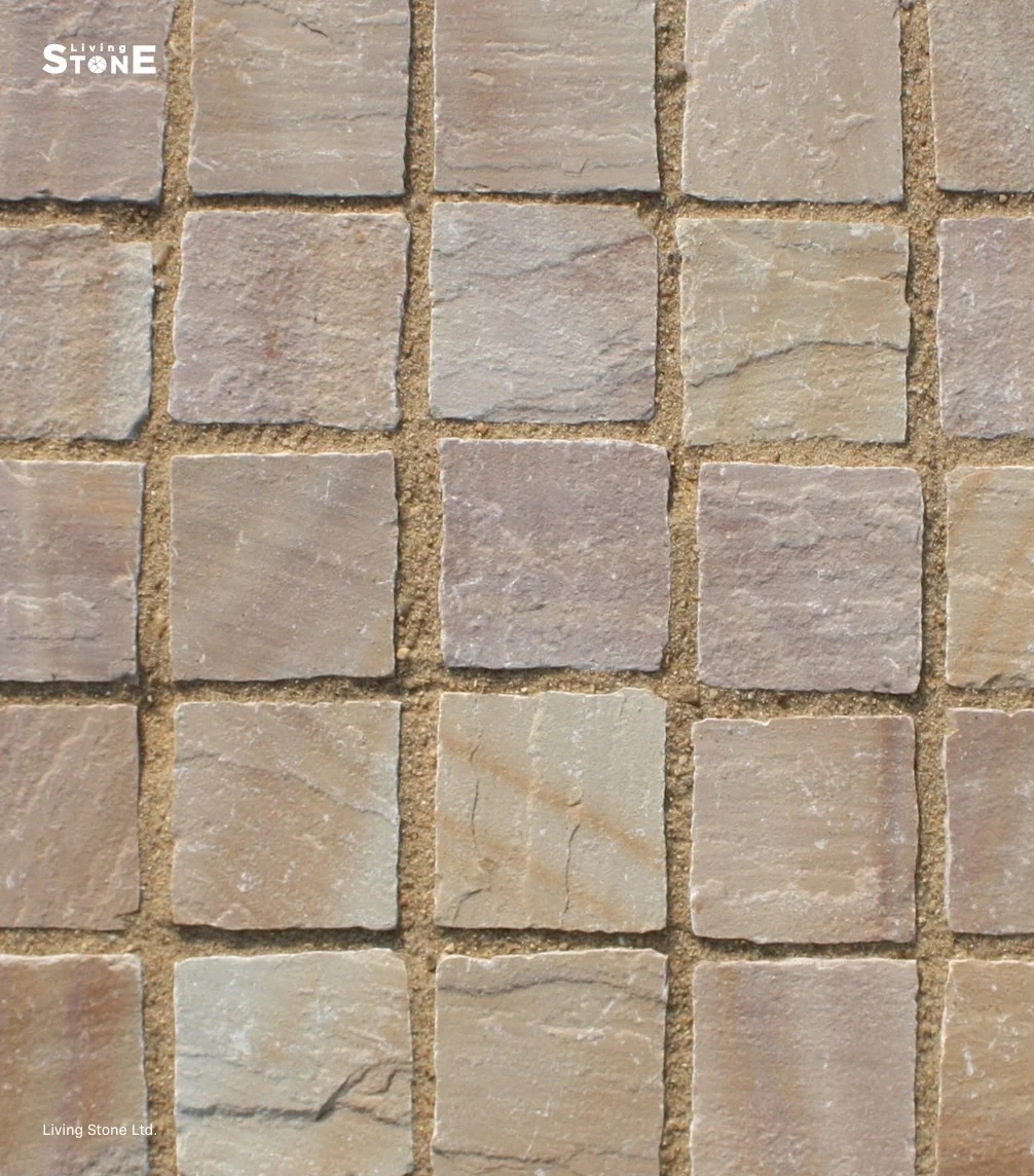 Camel – Natural Sandstone Setts 100x100mm